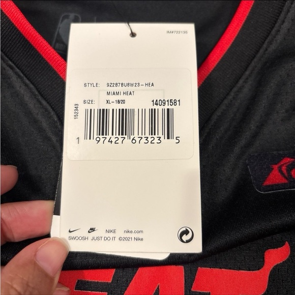 Nike NBA Miami Heat Basketball Jersey - Picture 7 of 8